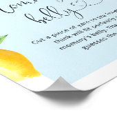 ブルーレモンママの腹の大きさ ポスター (角)