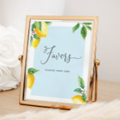 ブルーレモン赤ちゃんシャワーがポスターを好む ポスター