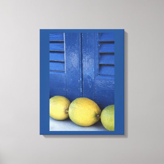 ブルーレモン キャンバスプリント (正面)
