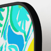 ブルーレモ名門私立校風のンイニシャルピックボールパドル ピックルボールラケット (左詳細)