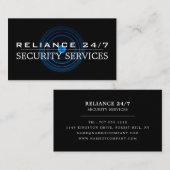 ブルーレンズ、セキュリティサービス 名刺 (正面/裏面)