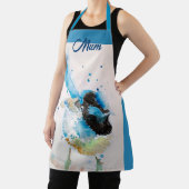ブルーレン ワレン 水彩 赤ちゃん 青 オーストラリア エプロン (インサイチュ)