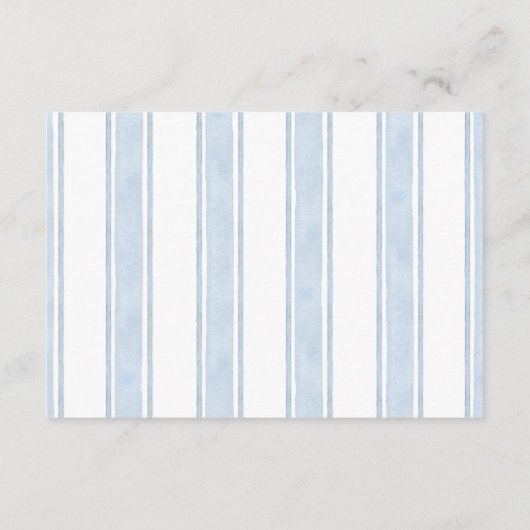 ブルーレーサー赤ちゃんシャワーおむつラッフル エンクロージャーカード (裏面)