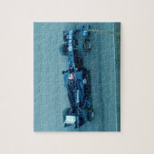 ブルーレーシングカーパズル ジグソーパズル (縦)