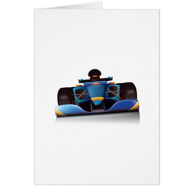 ブルーレーシングカー (正面)