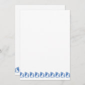 ブルーレーシングセーラボーカスタムト招待状 招待状 (正面/裏面)