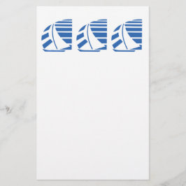 ブルーレーシングセールボート チラシ