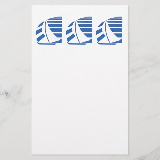 ブルーレーシングセールボート チラシ (正面)