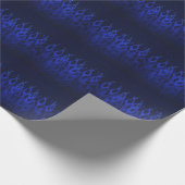 ブルーレーシングフレイムオンカーボンファイバープリント ラッピングペーパー (角)