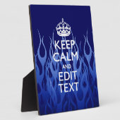 ブルーレーシング保フにおけるCalmのテキスト フォトプラーク (側面)