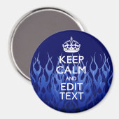 ブルーレーシング保フにおけるCalmのテキスト マグネット (正面/裏面)