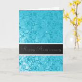 ブルーレースアニバーサリー カード (黄色い花)