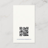 ブルーレースエレガントウェディング詳細カード 名刺 (裏面)