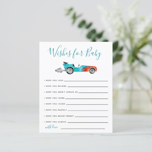 ブルーレースカーがベビーカードを希望 (スタンド正面)