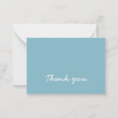 ブルーレースカーの誕生日感謝していあなた ノートカード (裏面)