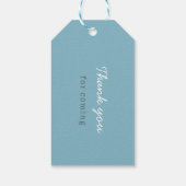 ブルーレースカーの誕生日 ギフトタグ (裏面)