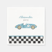 ブルーレースカーの誕生日 スタンダードカクテルナプキン (正面)