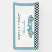 ブルーレースカーの誕生日 横断幕 (縦)