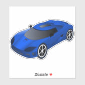 ブルーレースカーコンター シール (シート)