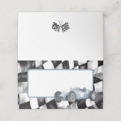 ブルーレースカーバースデーパーティー座席表 プレイスカード (外部開封)