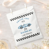 ブルーレースカーボーイレーシング誕生日感謝していあなた フェイバーバッグ (クリップ留めされた状態)