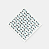 ブルーレースカーボーイレースバースデーパーティー スタンダードカクテルナプキン (角)