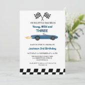 ブルーレースカーボーイ3rd誕生日パーティー 招待状 (スタンド正面)