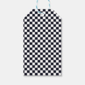 ブルーレースカーレース誕生日パーティーありがとう ギフトタグ (裏面)