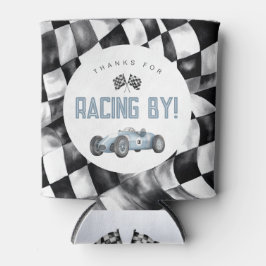 ブルーレースカー誕生日パーティークーラーボックスの好意 缶クーラー