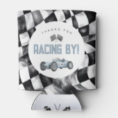 ブルーレースカー誕生日パーティークーラーボックスの好意 缶クーラー (裏面)