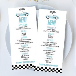 ブルーレースカー誕生日パーティーフード メニュー