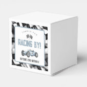 ブルーレースカー誕生日パーティー フェイバーボックス (裏面サイド)