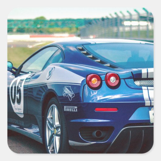 ブルーレースカー スクエアシール (正面)