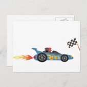 ブルーレースカー ポストカード (正面/裏面)