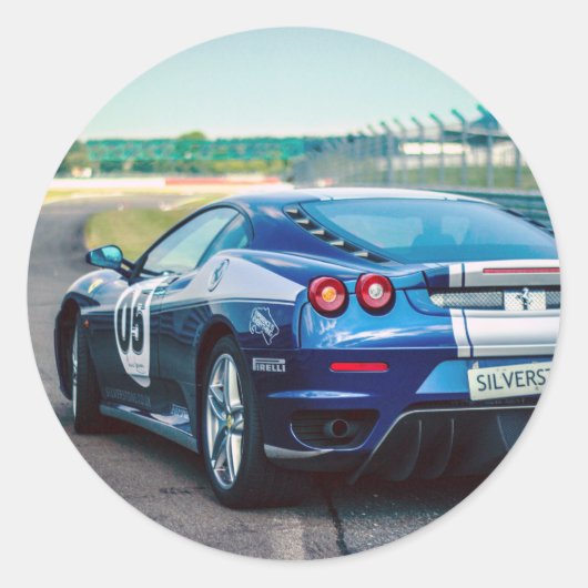 ブルーレースカー ラウンドシール (正面)