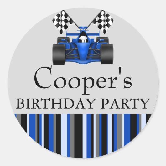 ブルーレースカー ラウンドシール (正面)