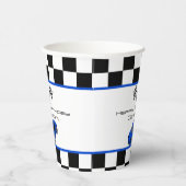 ブルーレースカー |子供の誕生日パーティー 紙コップ (右)