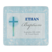 ブルーレースボーイ洗礼 カッティングボード (正面)