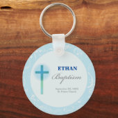 ブルーレースボーイ洗礼 キーホルダー (正面)