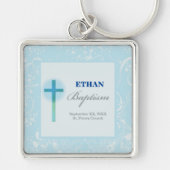 ブルーレースボーイ洗礼 キーホルダー (正面)