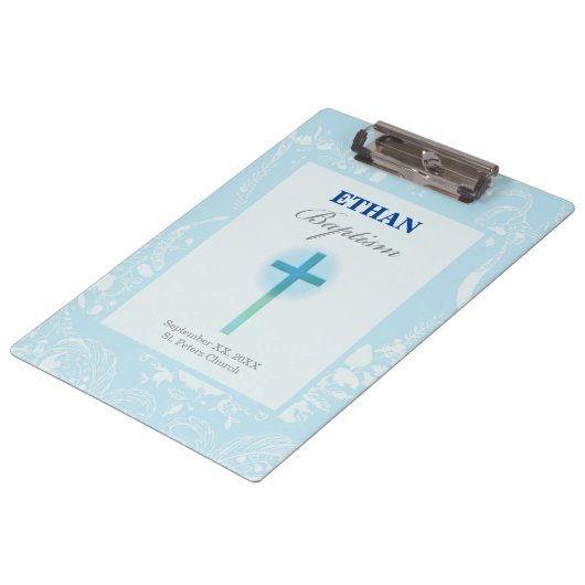 ブルーレースボーイ洗礼 クリップボード (アングル)