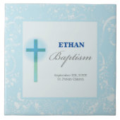 ブルーレースボーイ洗礼 タイル (正面)