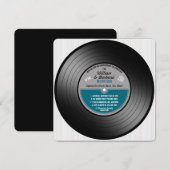 ブルーレーベルビニールレコード記念パーティー 招待状 (正面/裏面)