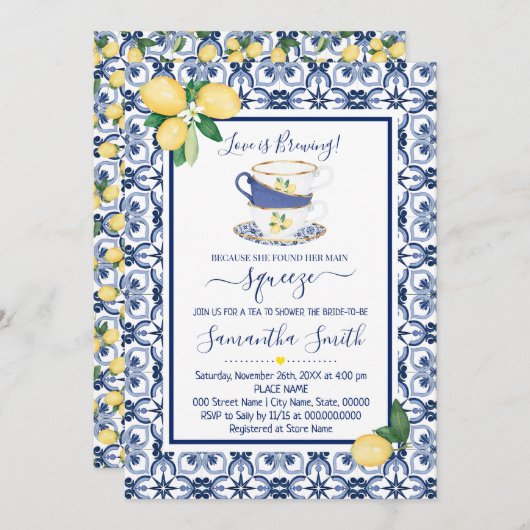 ブルーレ地中海のモンステアブライダルシャワー シーズンカード (正面/裏面)