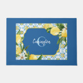 ブルーレ地中海のモンネーム新しいホーム ドアマット (正面)