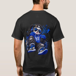 ブルーロイヤルベアストリートウェアグラフィックTシャツ Tシャツ