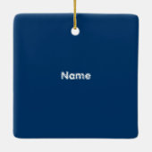 ブルーロケットスクエアオーナメント セラミックオーナメント (裏面)