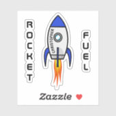 ブルーロケット名をビニルに追加 シール (シート)