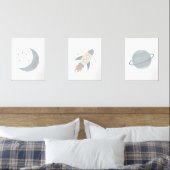 ブルーロケット船ムーンプラネット宇宙キッズルーム (寝室)