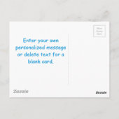 ブルーロケット船宇宙キッズサンキュー | ボーイ ポストカード (裏面)